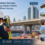 Total Station Survey: Measuring Hidden Points Without Direct Access